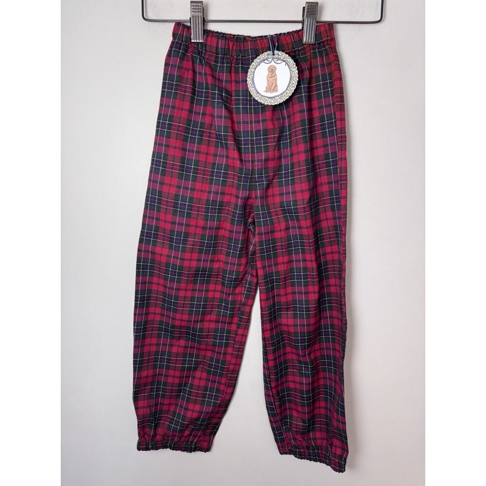 Edgehill Collection Boys Plaid Christmas Holiday Pants Sz 6 NWT